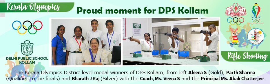 The Kerala Olympics District leve medal winners of DPS Kollam